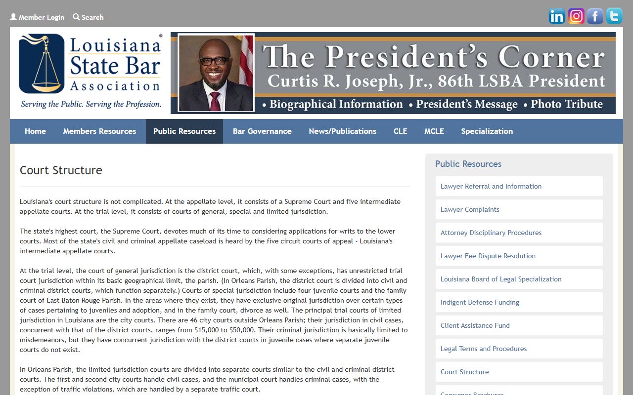 Livingston Parish Clerk of Court Louisiana court structure