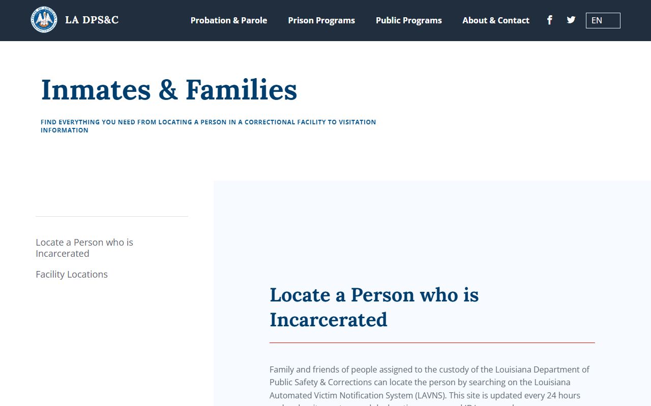 Livingston Parish arrest records and court charges DPSC offender information