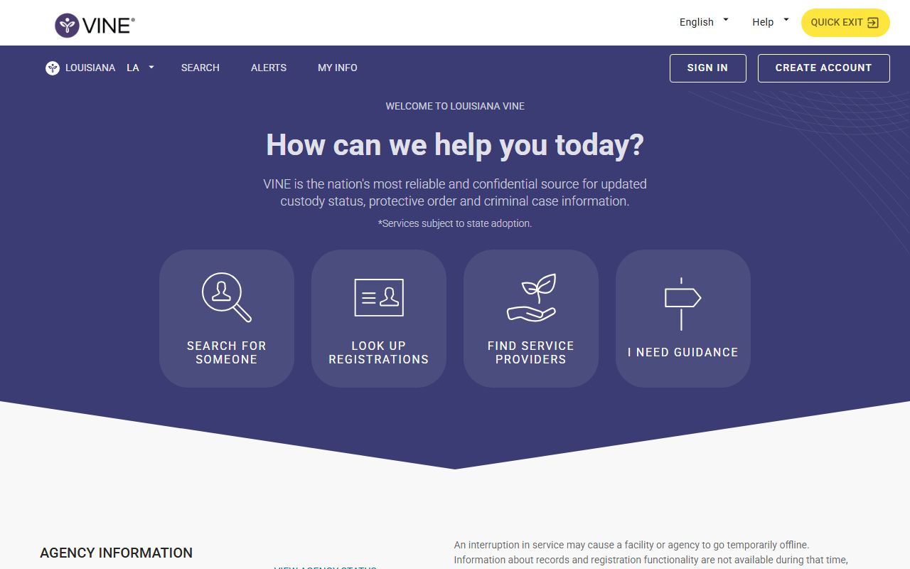 Livingston Parish arrest records and court charges Louisiana VINE portal